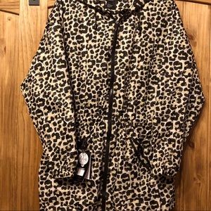 Shedrain packable animal print raincoat M/L NWT